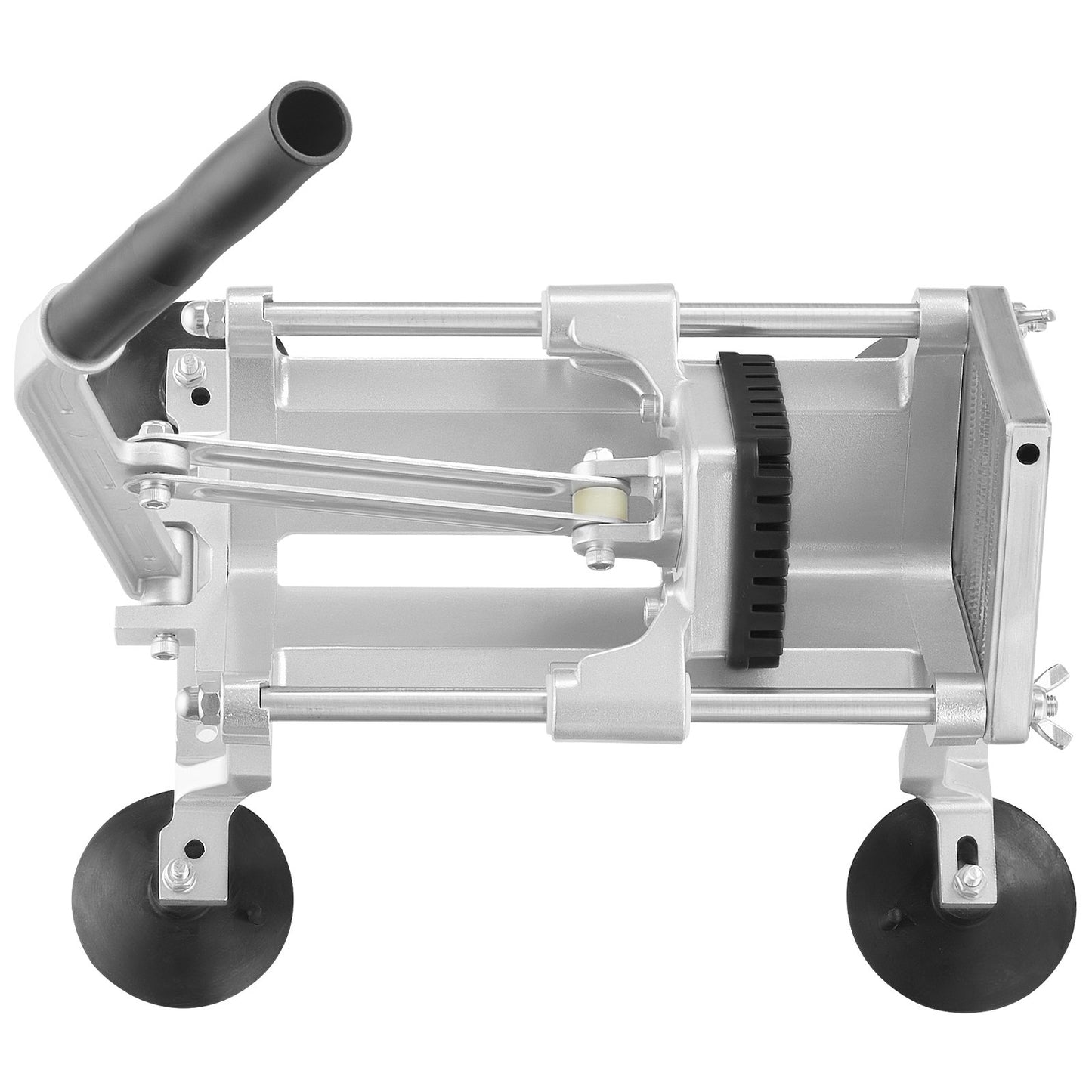 Kommersiell grönsaksskärare, 3/8 tums fruktskärare, grönsaksskärare i rostfritt stål och aluminiumlegering, manuell skärare med halkfria fötter, för rädisor, lök, potatis, citroner