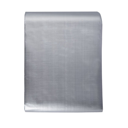 Tarp Vattentät 20x30 ft, plast Poly Tarp Cover 10 Mil, Multi Purpose Tear UV och temperaturbeständig utomhuspresenning med hög hållbarhet förstärkta genomföringar (silver/brun)