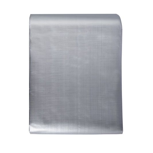Tarp Vattentät 20x30 ft, plast Poly Tarp Cover 10 Mil, Multi Purpose Tear UV och temperaturbeständig utomhuspresenning med hög hållbarhet förstärkta genomföringar (silver/brun)