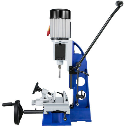 Bench drill press, 1/2 hp, 1700 rpm, bench drill press with movable workbench, hollow drill press, for drilling round, square or special square holes in wood