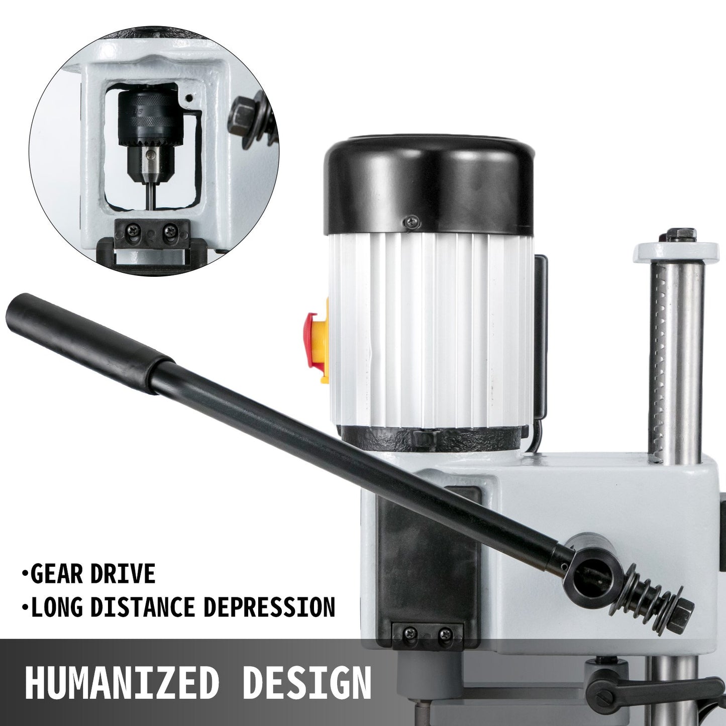 Insertion machine hollow chisel insertion with chisel bit set for woodworking