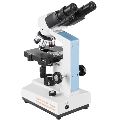 Binocular Compound Microscope 40X-2500X Tvålagers Mekanisk Steg