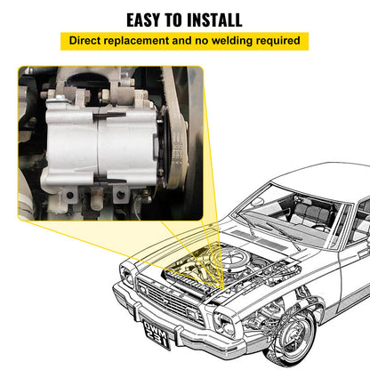 CO 101290C (4L3Z19703AB) Universal AC-kompressor för luftkonditionering för 93-07 Ford Lincoln Mercury Thunderbird F150 4.2L 4.6L 5.4L 6.8L FS10 A/C-kompressorenhet 58129 5716559 58161529