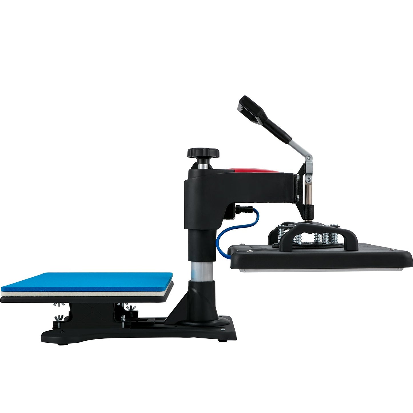 Heat Press, 5 i 1 Heat Press Machine Machine 12x15, Clamshell Sublimation Transfer Printer Snabb uppvärmning, Digital exakt temperaturkontroll, Vinyl Heat Press för T-shirt tallrik Mugg Cup, 1250W