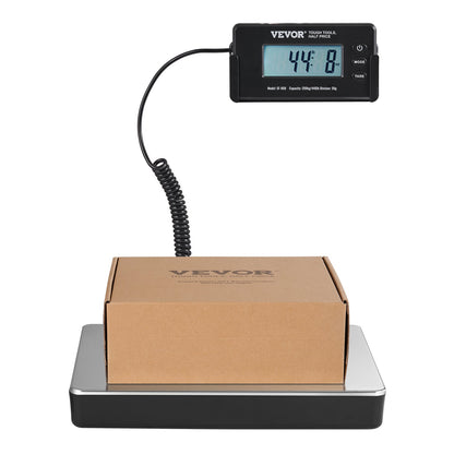 Fraktvåg Digital postvåg 440 lbs x 1,7 oz. AC/DC-paket LCD