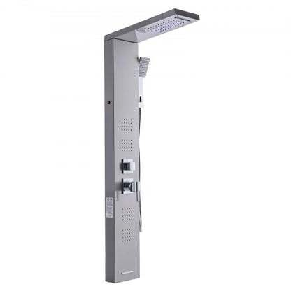 Shower Panel Tower System Stainless Steel Pillar Rain Nozzle 5 Positions | EU