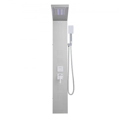 Shower Panel Tower System Stainless Steel Pillar Rain Nozzle 5 Positions | EU