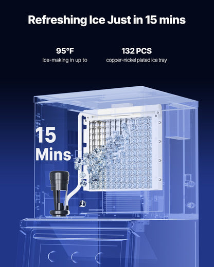 Commercial Ice Machine 300 lbs/24 hr Self Cleaning Ice Machine - Head Only
