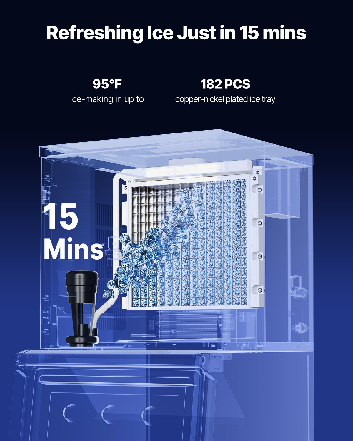 Commercial Ice Machine 500 lbs/24 hr Self Cleaning Ice Machine - Head Only