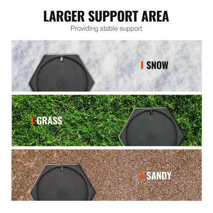 RV Leveling Pads Permanent Fixed Gummi Jack Pad 9" Runda Feet 6-Pack