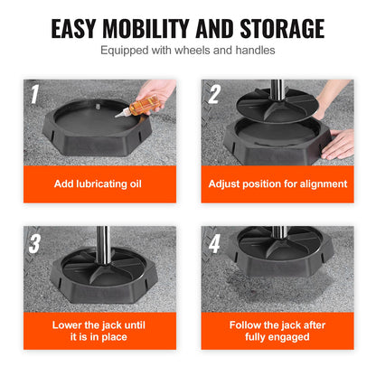 RV Leveling Pads Permanent Fixed Gummi Jack Pad 9" Runda Feet 6-Pack