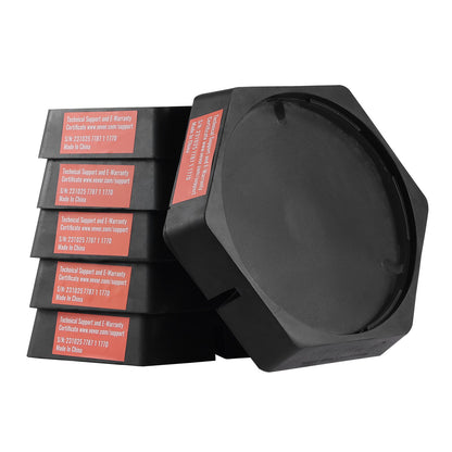 RV Leveling Pads Permanent Fixed Gummi Jack Pad 9" Runda Feet 6-Pack