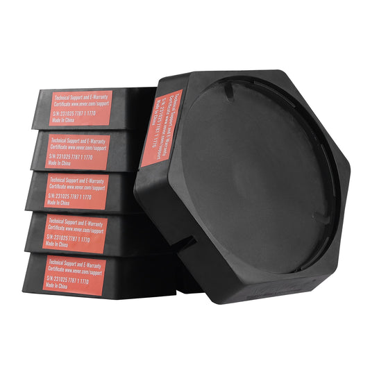 RV Leveling Pads Permanent Fixed Gummi Jack Pad 9" Runda Feet 6-Pack