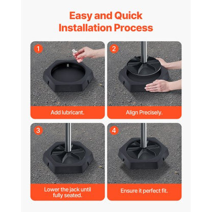 Leveling pads for motorhomes 5000lbs 4 pcs rubber trailer pads for 10" round feet | EU
