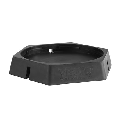 Nivellierpads für Wohnmobile, runde Landefüße (23 cm), fest angebrachte Wagenheberstabilisatoren, Gummi-Wagenheberpads, 2276 kg Tragkraft pro Wohnmobil-Wagenheberpad, Sattelkupplung, Wohnwagenanhänger, Wohnmobile der Klasse A/C (4er-Pack)