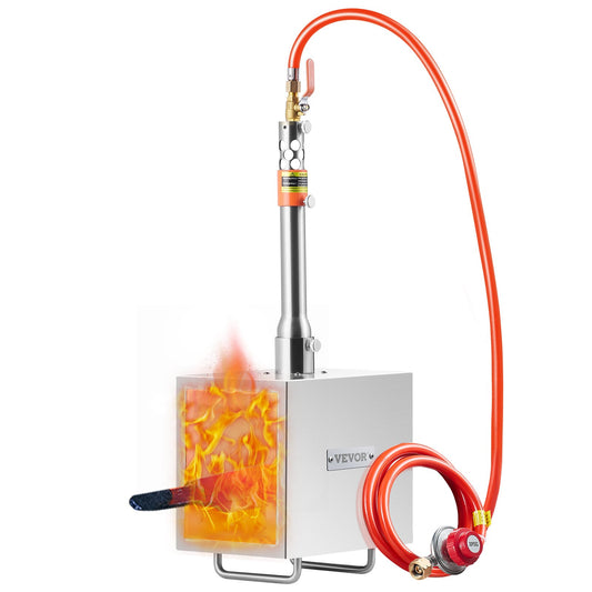 Portable Propane Forge 1 Brännare hovslagare Forge 2600℉ Kniv Metall Fyrkant