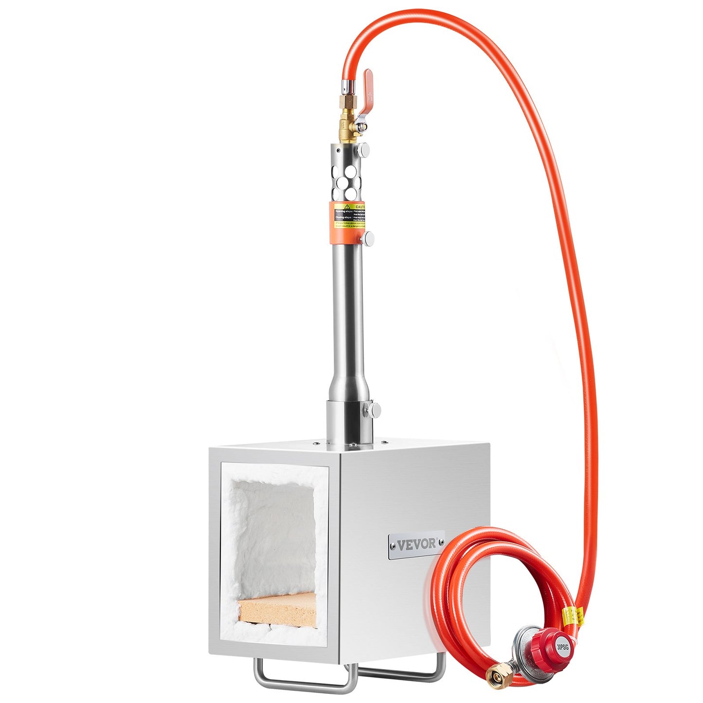 Portable Propane Forge 1 Brännare hovslagare Forge 2600℉ Kniv Metall Fyrkant