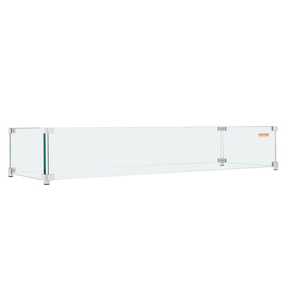 Feuerstelle Windschutz Tempered Glass Flammenschutz 38x10.5x6 Zoll Windschutz