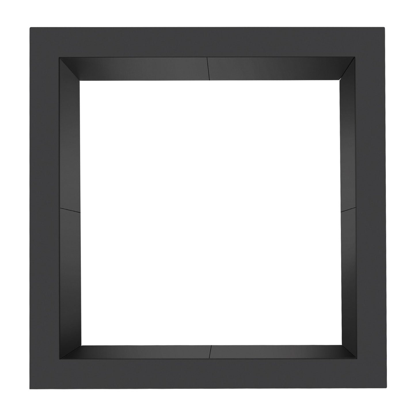 Feuerstellenring, quadratisch, 91,4 x 91,4 cm, äußere Stahlauskleidung, DIY-Lagerfeuerring, Feuerstelle