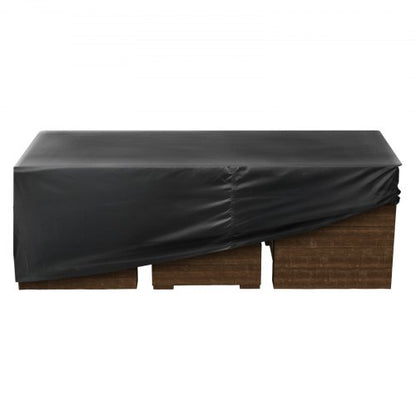 Möbelöverdrag för uteplats, 420D, vattentätt, bord, stolar, soffa, 300x150 cm
