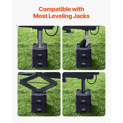 Domkraftblock 2 st 6" höga 6000lbs husbilsnivåblock för 5:e hjul |  EU