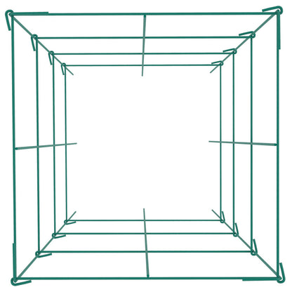 Tomato Cages, 14.6" x 14.6" x 39.4", 6-Pack Square Plant Support Cages, Green PVC Coated Steel Tomato Towers for Climbing Vegetables, Plants, Flowers, Fruits