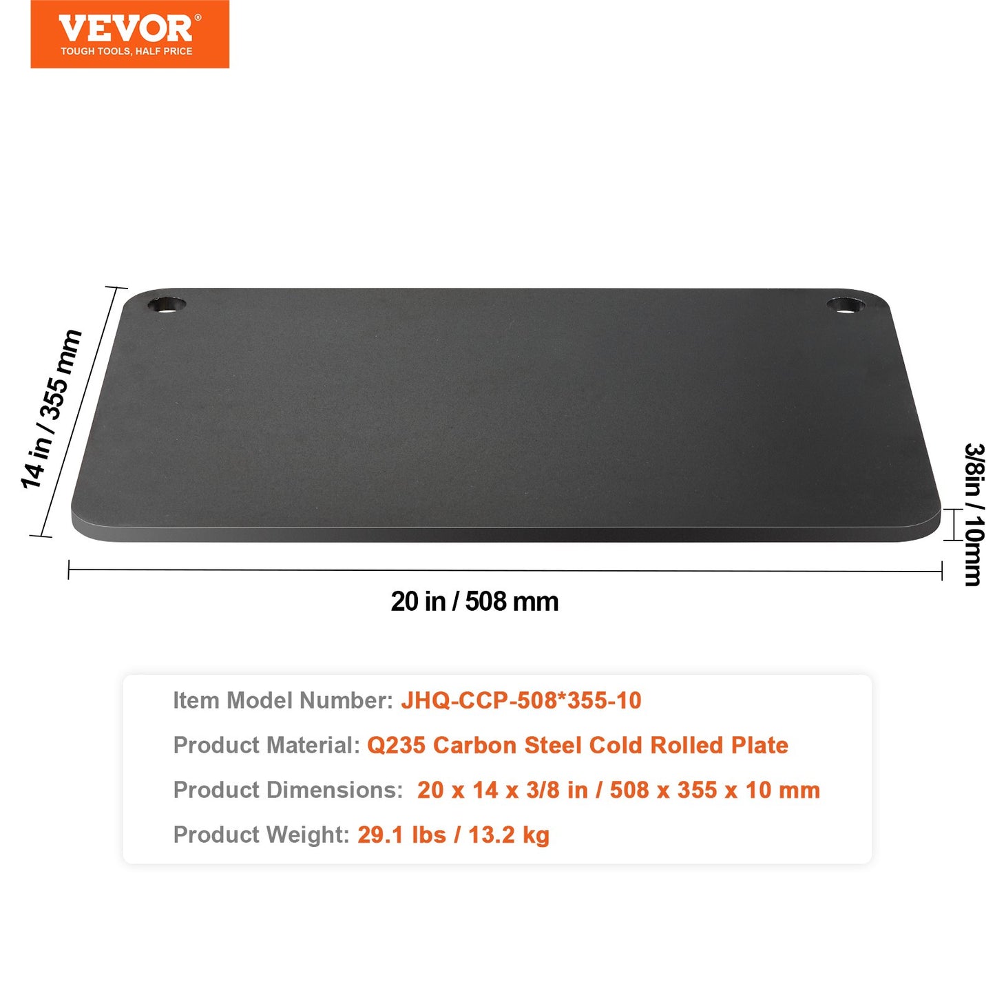 Pizza Steel, 20" x 14" x 3/8" Pizza Steel Plate for Oven, Pre-Seasoned Carbon Steel Pizza Baking Stone with 20X Higher Conductivity, Heavy Duty Stainless Steel Pizza Pan for Outdoor Grill, Indoor Oven