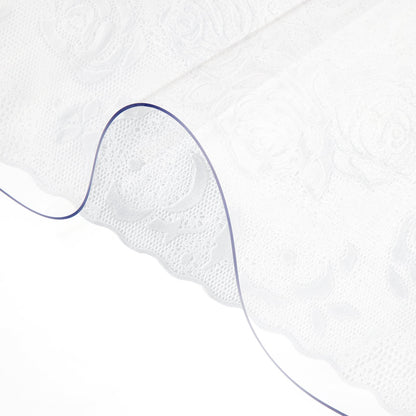 Plast Bordsöverdrag 42 x 78 tum, 1,5 mm tjockt genomskinligt bordsskydd, rektangel genomskinlig skrivbordsmatta, vattentät och enkel rengöring för kontorsbyrå Nattställ