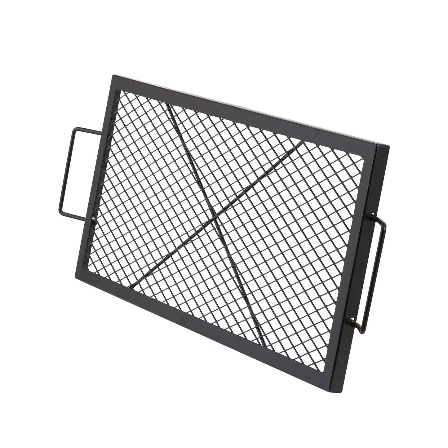 32" Rectangular Cooking Grate Fireplace Grill Grate X-Marks Heavy-Duty Steel