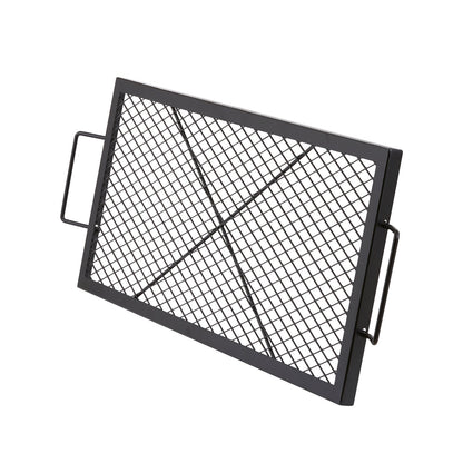 32" Rectangular Cooking Grate Fireplace Grill Grate X-Marks Heavy-Duty Steel