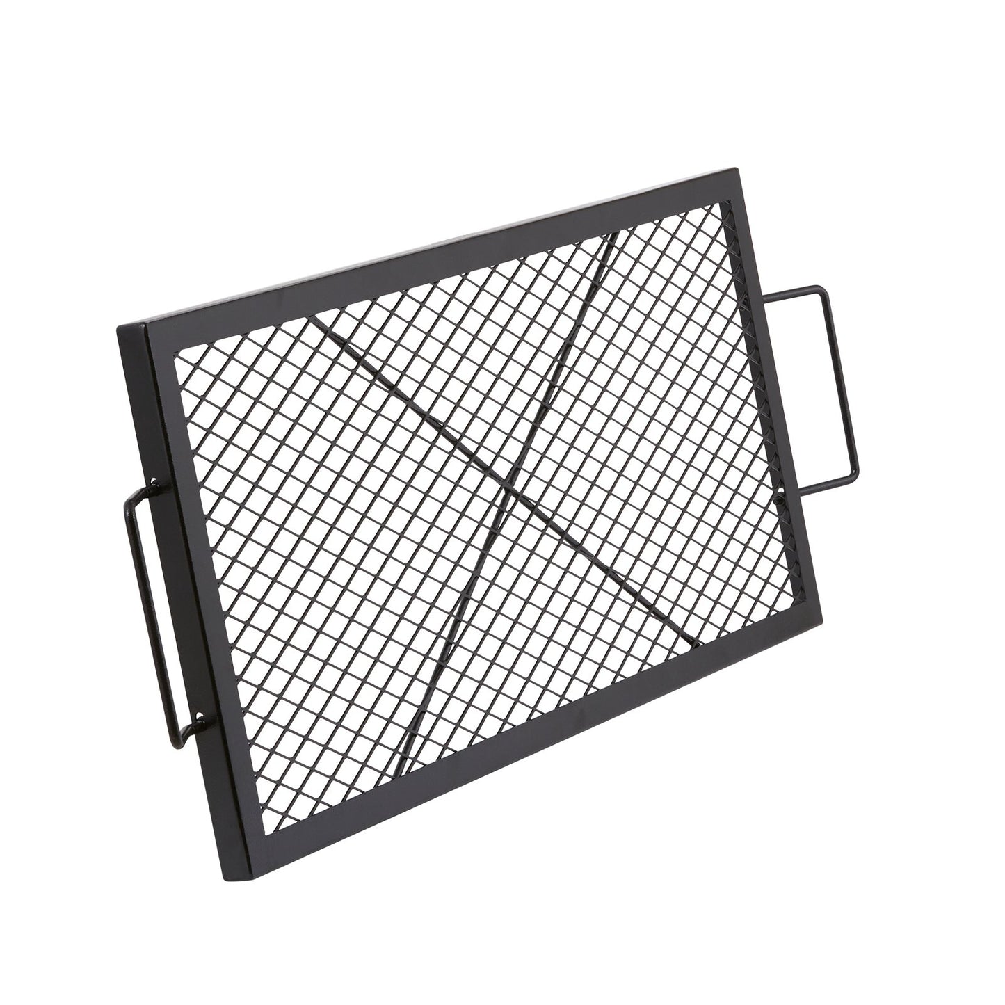 32" Rectangular Cooking Grate Fireplace Grill Grate X-Marks Heavy-Duty Steel