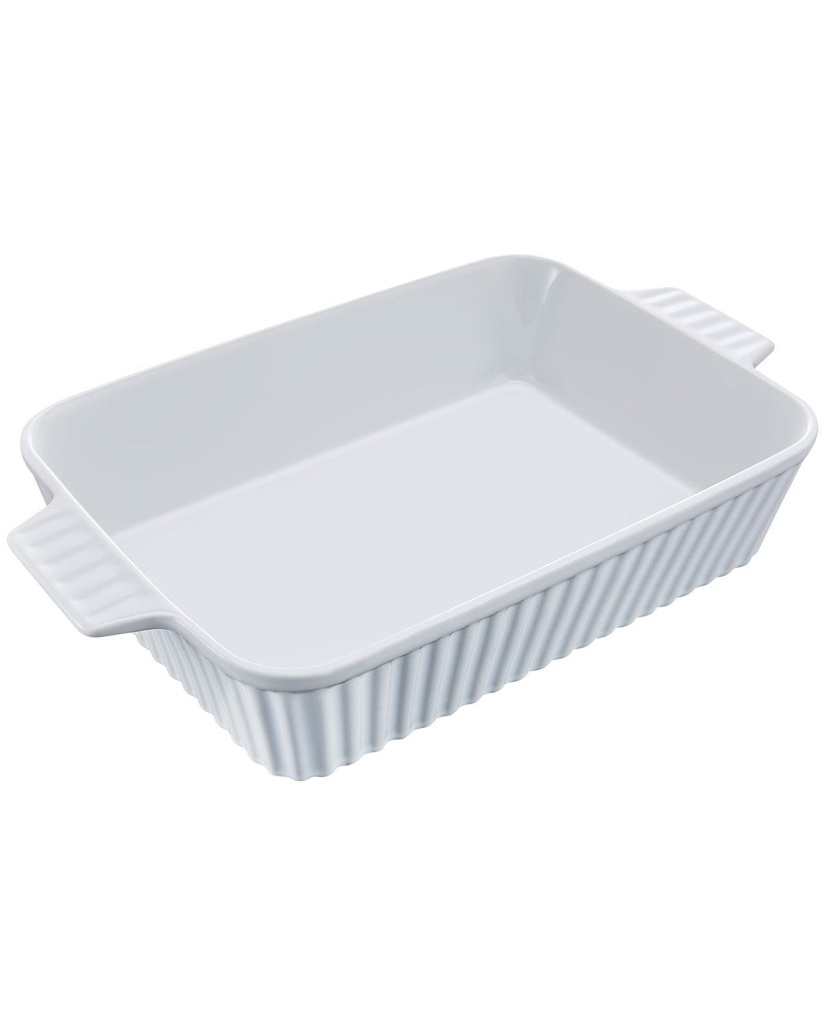 Ceramic baking dish Rectangular casserole Deep for baking and serving