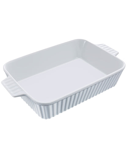 Ceramic baking dish Rectangular casserole Deep for baking and serving