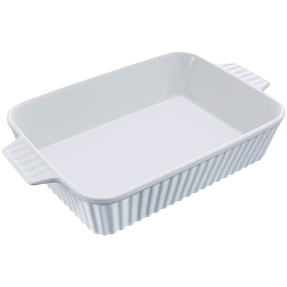 Ceramic baking dish Rectangular casserole Deep for baking and serving