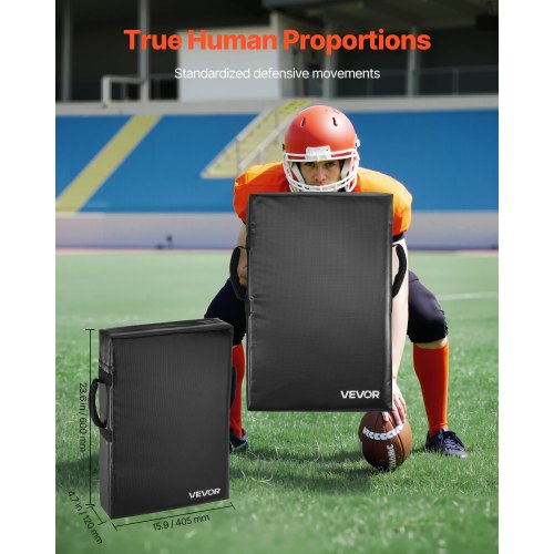 61x43 cm Football Blocking Tackle Dummy Kick Guard with Handle 1 PC