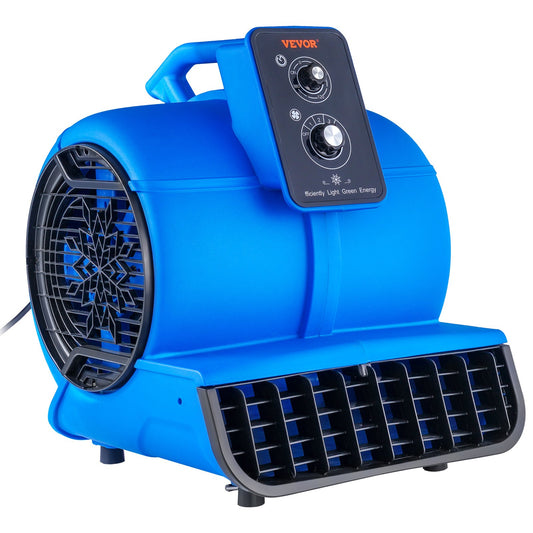 Golvfläkt 1250 RPM 2600 CFM Air Mover med 4 blåsvinklar 3-hastigheter