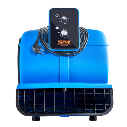 Golvfläkt 1400 RPM 4000 CFM Air Mover med 3 blåsvinklar 3-hastigheter