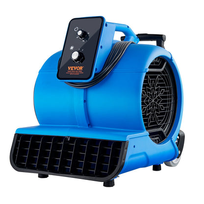 Golvfläkt 1400 RPM 4000 CFM Air Mover med 3 blåsvinklar 3-hastigheter