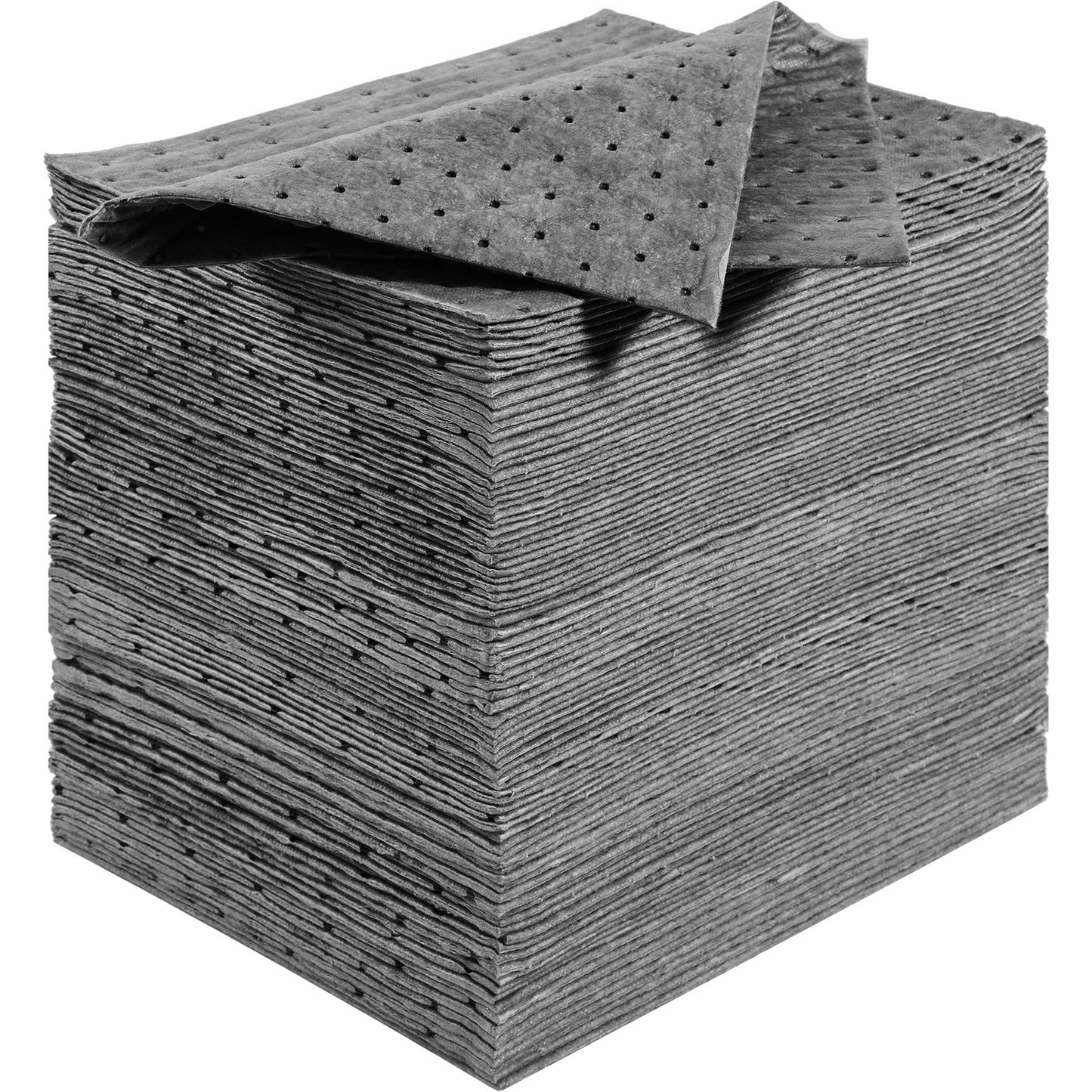 Spillabsorberande dynor, universell absorberande matta Absorberar upp 45,4 L, 330 x 250 mm Polypropenabsorberande dyna för olja, vatten och andra vätskor, 100 st.