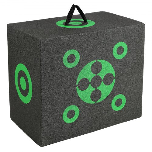 Archery Target, 16"x18" Archery Target on All Sides, Portable Archery Target for Outdoor Use with Carrying Handle, Easy to Remove Arrow, Good Visibility, Lightweight, Easy to Transport, Black | EU