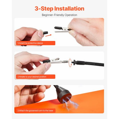 Magnetisk Hjälpande Händer Lödstation 4 Flexibla Armar Krokodilklämmor