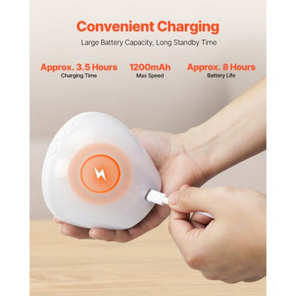 Ljudmaskin, 18 lugnande sömnljud och 7-färgad nattlampa, 5-i-1 ljudmaskin med vitt brus med dubbla larm, automatisk avstängningstimer och minnesfunktion, för baby, vuxna, hem, kontor och resor |  EU