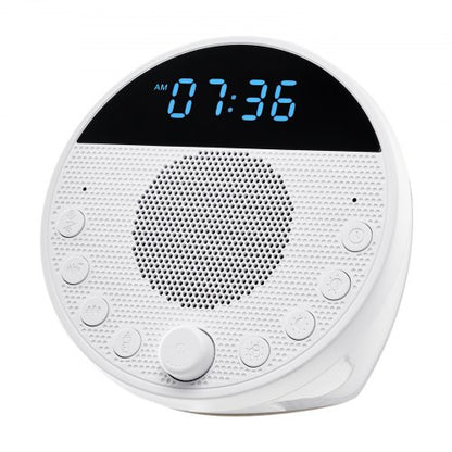 Ljudmaskin, 18 lugnande sömnljud och 7-färgad nattlampa, 5-i-1 ljudmaskin med vitt brus med dubbla larm, automatisk avstängningstimer och minnesfunktion, för baby, vuxna, hem, kontor och resor |  EU