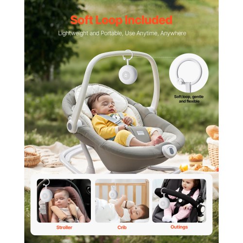 Ljudmaskin, 30 lugnande sömnljud, 3-i-1 bärbar och hängbar ljudmaskin med vitt brus med automatisk avstängningstimer, mjuk ringlampa och minnesfunktion, för baby, vuxna, hem, kontor och resor |  EU