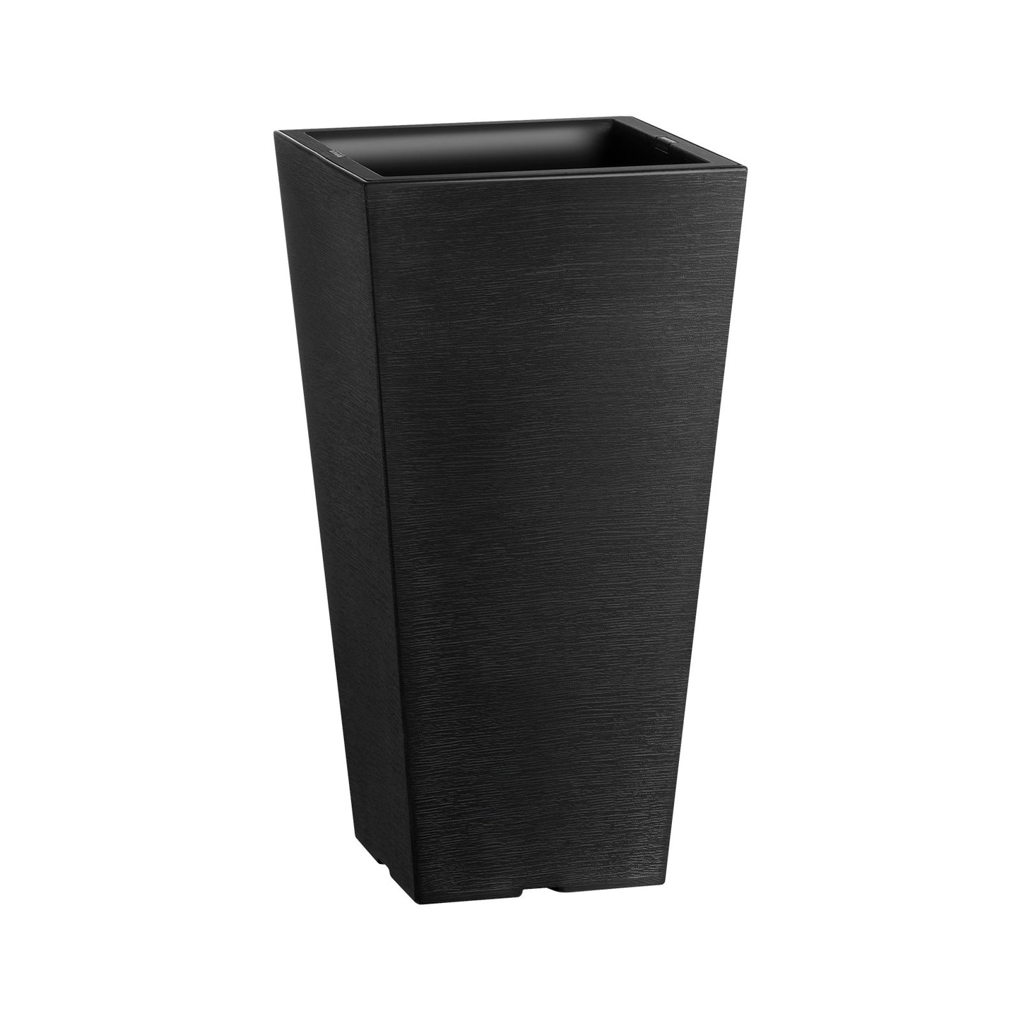Tall Planter Set med 2 fyrkantiga avsmalnande planteringar 22 in för utomhus inomhus