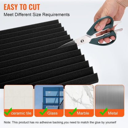 Acoustic Foam Panels 80-Pack 12 x 12 x 1 Inch for Studio Wall and Ceiling