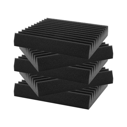 Akustikschaumplatten, 50er-Pack, 12 x 12 x 2 Zoll, für Studiowände und -decken