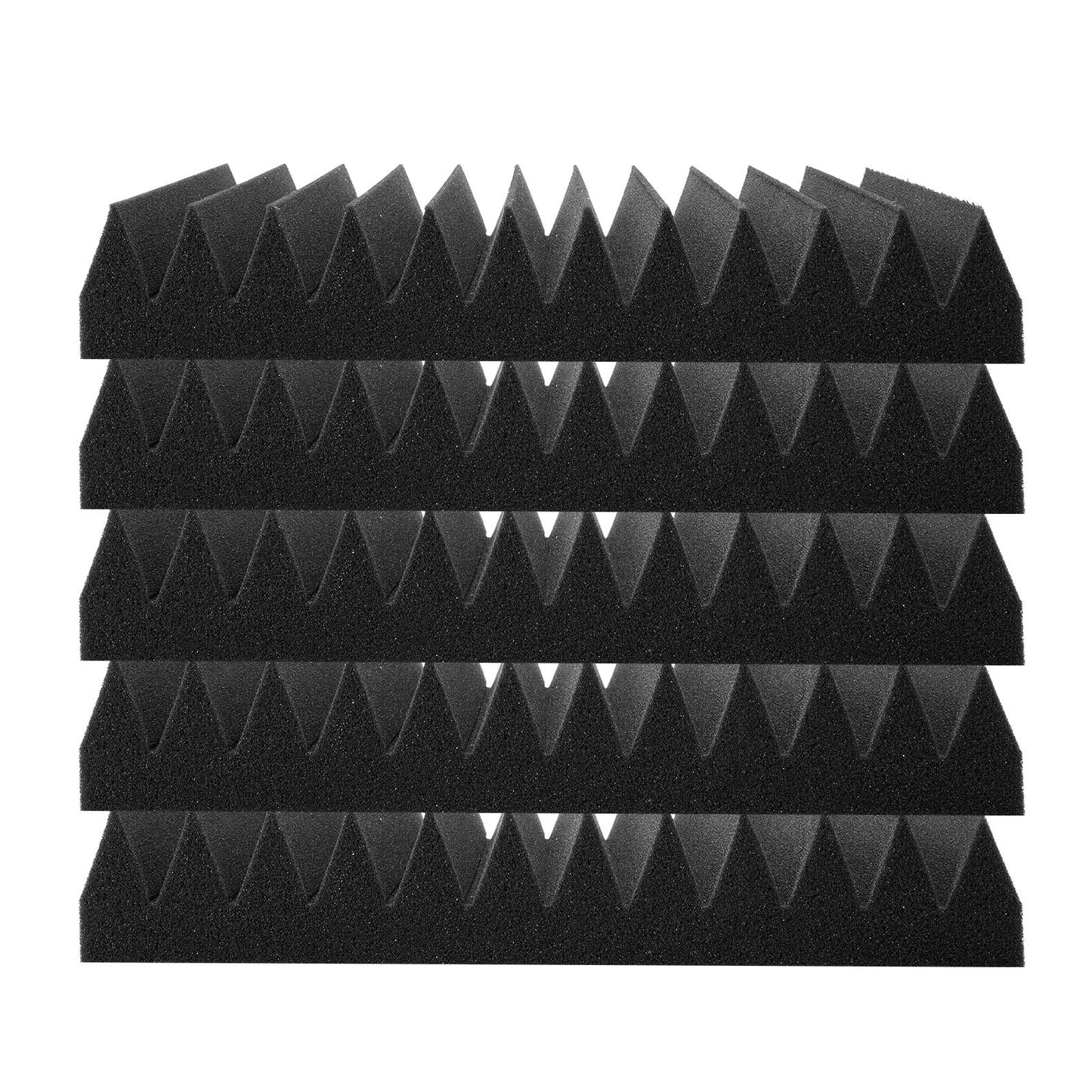 Akustikschaumplatten, 50er-Pack, 12 x 12 x 2 Zoll, für Studiowände und -decken