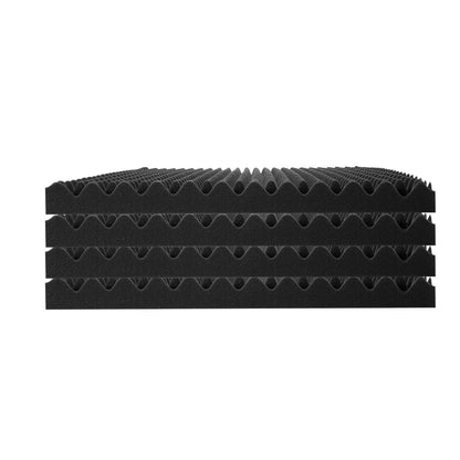 Acoustic Foam Panels 2-Pack 48 x 24 x 2 Inch for Studio Wall and Ceiling