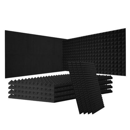 Acoustic Foam Panels 4-Pack 48 x 24 x 2 Inch for Studio Wall and Ceiling